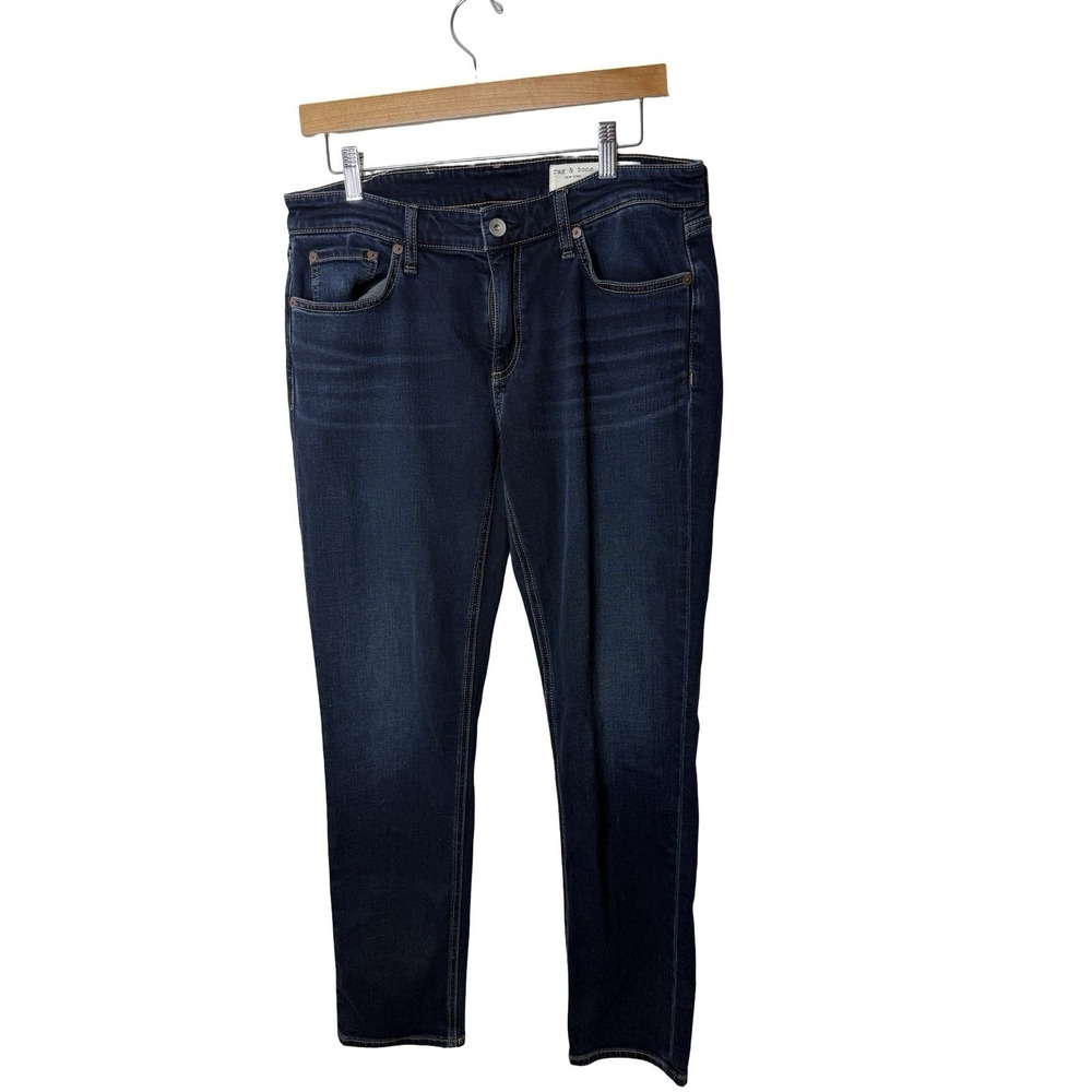 Rag & Bone Dre Low Rise Slim Boyfriend Jeans Bianca size 27